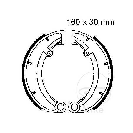 EBC spring brake shoes 737.21.54