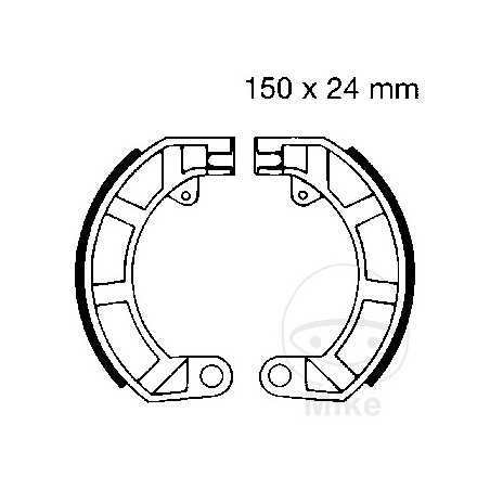 EBC brake shoes without spring 737.21.70
