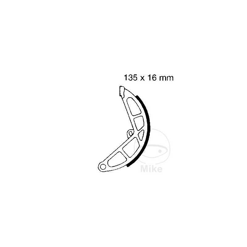 EBC brake shoes without spring 737.21.96