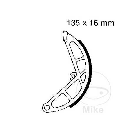 EBC brake shoes without spring 737.21.96