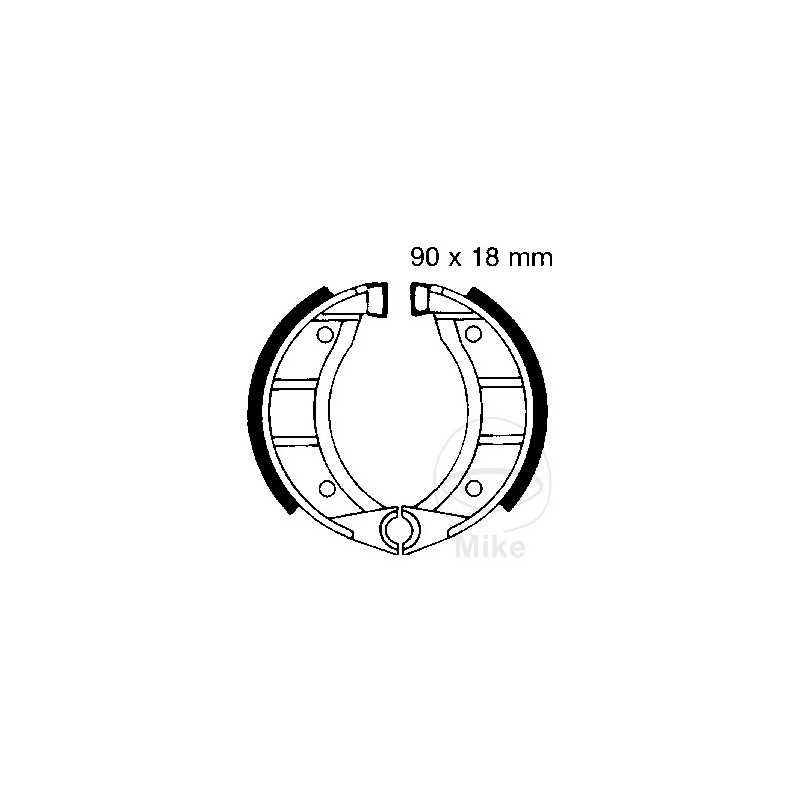 EBC brake shoes without spring 737.22.04