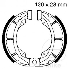 EBC brake shoes without spring 737.22.38