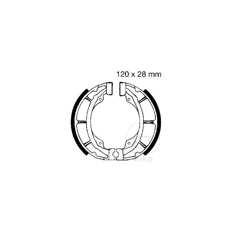 EBC brake shoes without spring 737.22.38