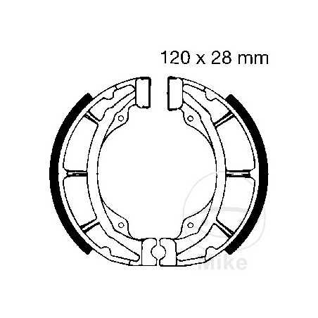 EBC brake shoes without spring 737.22.38