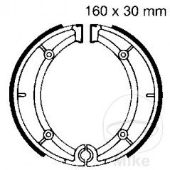 EBC brake shoes without spring 737.31.60