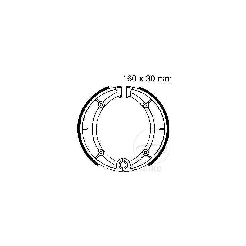 EBC brake shoes without spring 737.31.60