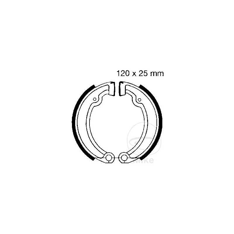 EBC brake shoes without spring 737.48.79
