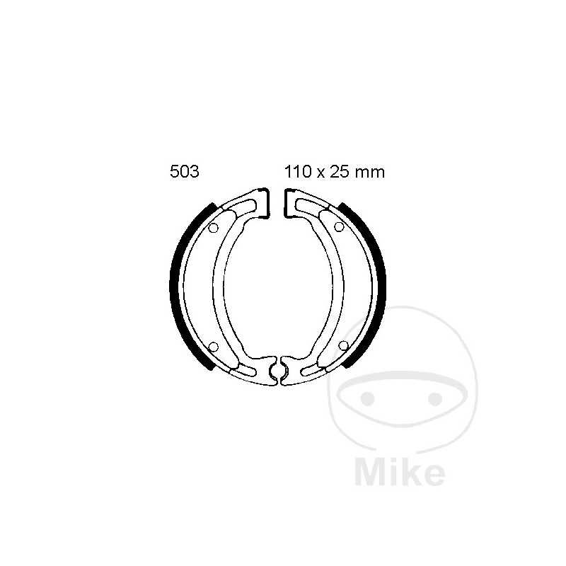 EBC spring brake shoes 7860794 ALTN: 7375009 737.92.17