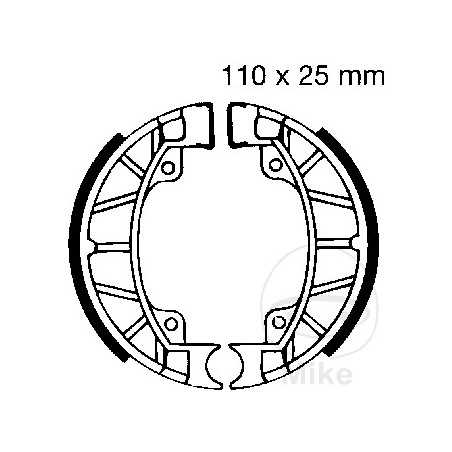 EBC brake shoes without spring ALTN: 7860927 737.51.65