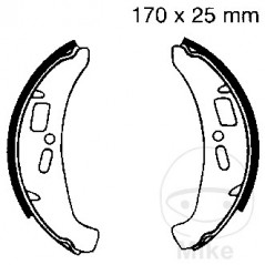 EBC brake shoes without spring 737.51.81