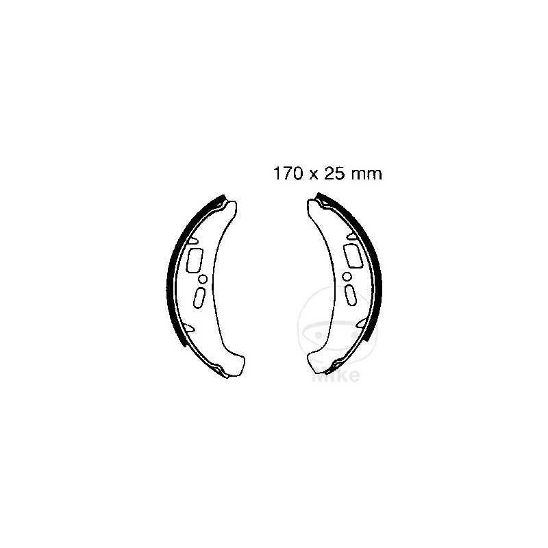 EBC brake shoes without spring 737.51.81