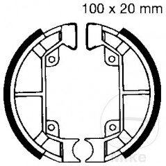 EBC brake shoes without spring ALTN: 7860067 737.51.99