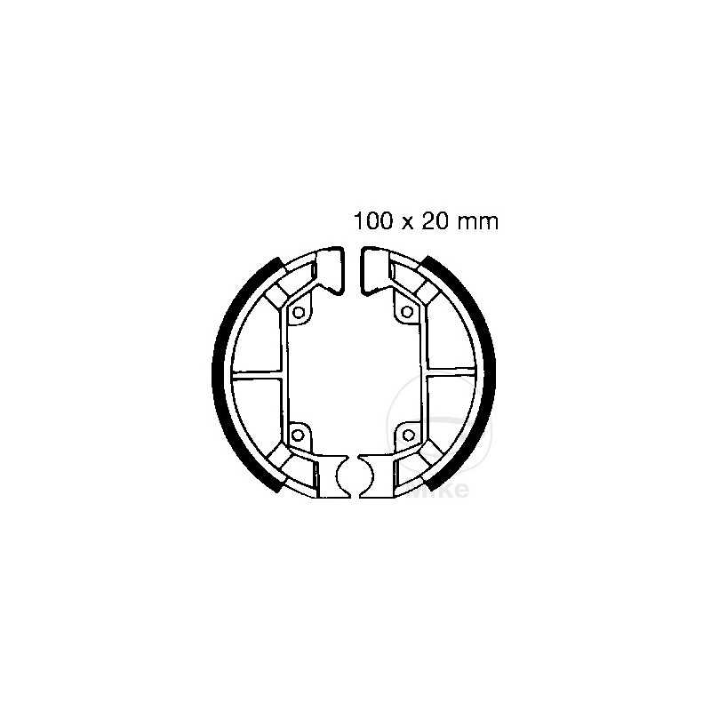 EBC brake shoes without spring ALTN: 7860067 737.51.99