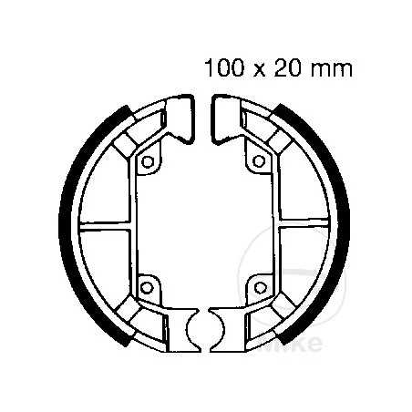 EBC brake shoes without spring ALTN: 7860067 737.51.99