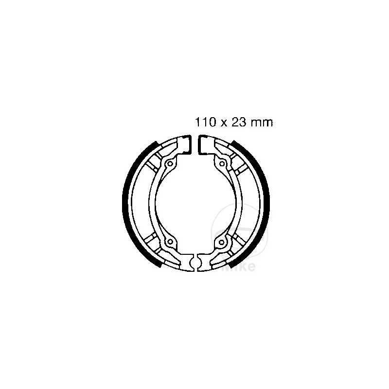 EBC brake shoes without spring 737.76.74