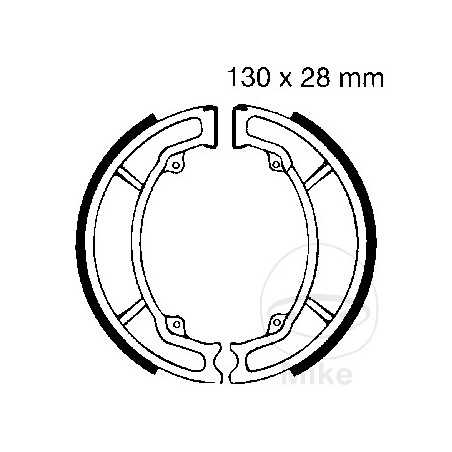 EBC brake shoes without spring 737.77.16