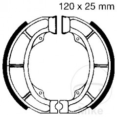EBC spring brake shoes ALTN:7860786 737.77.32