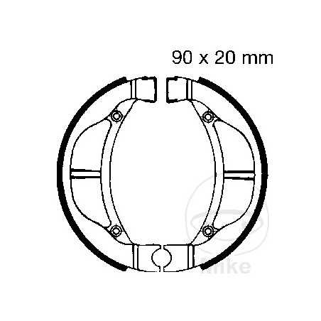 EBC spring brake shoes ALTN:7860745 737.85.32