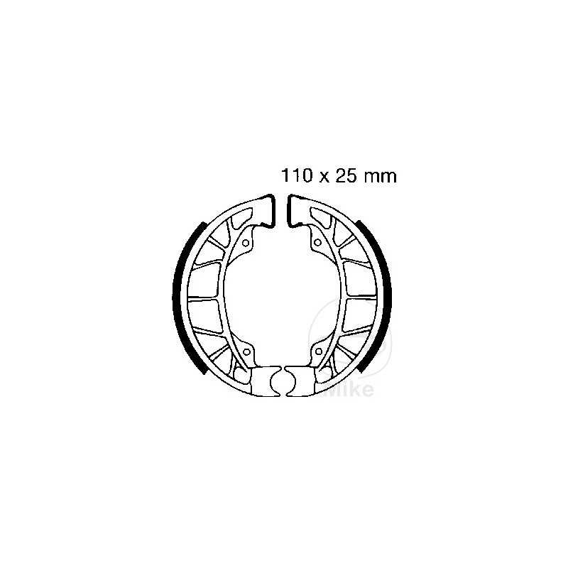 EBC brake shoes without spring ALTN: 7860893 737.86.15