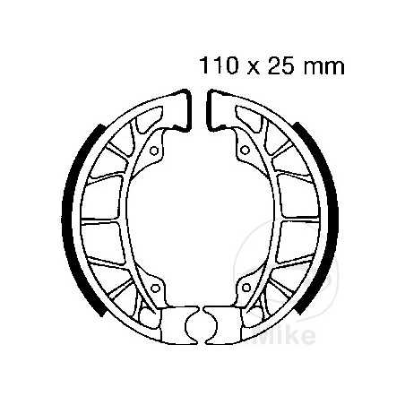 EBC brake shoes without spring ALTN: 7860893 737.86.15