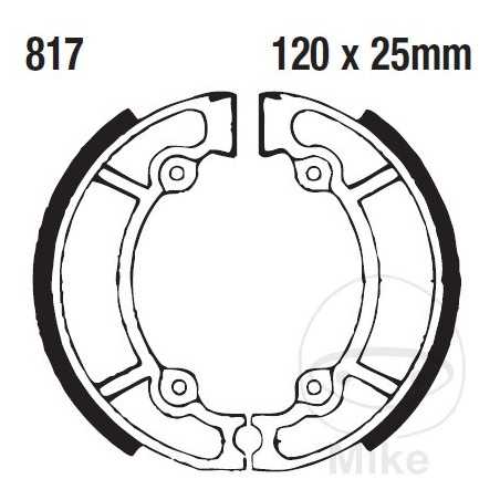 EBC spring brake shoes ALTN:7860950 737.90.68