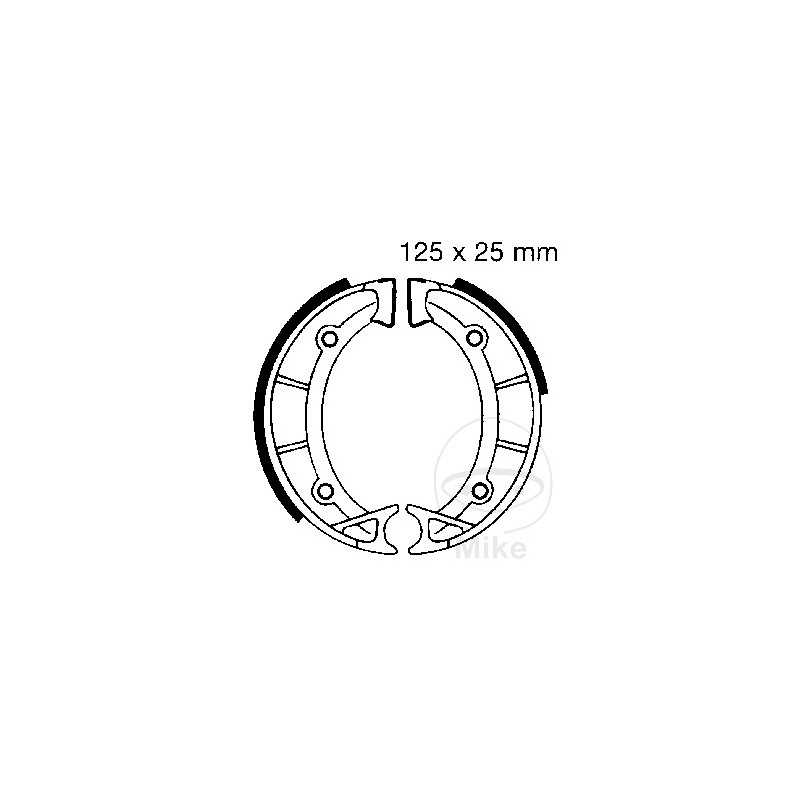 EBC brake shoes without spring 737.94.07