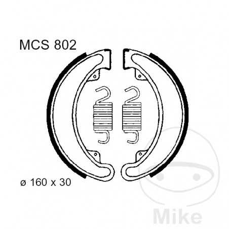 TRW spring brake shoes ALTN: 7328057 786.01.09