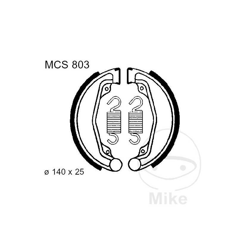 TRW spring brake shoes ALTN: 7325970 786.01.17