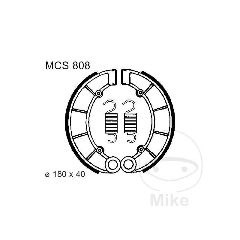 TRW spring brake shoes ALTN: 7326010 786.01.66