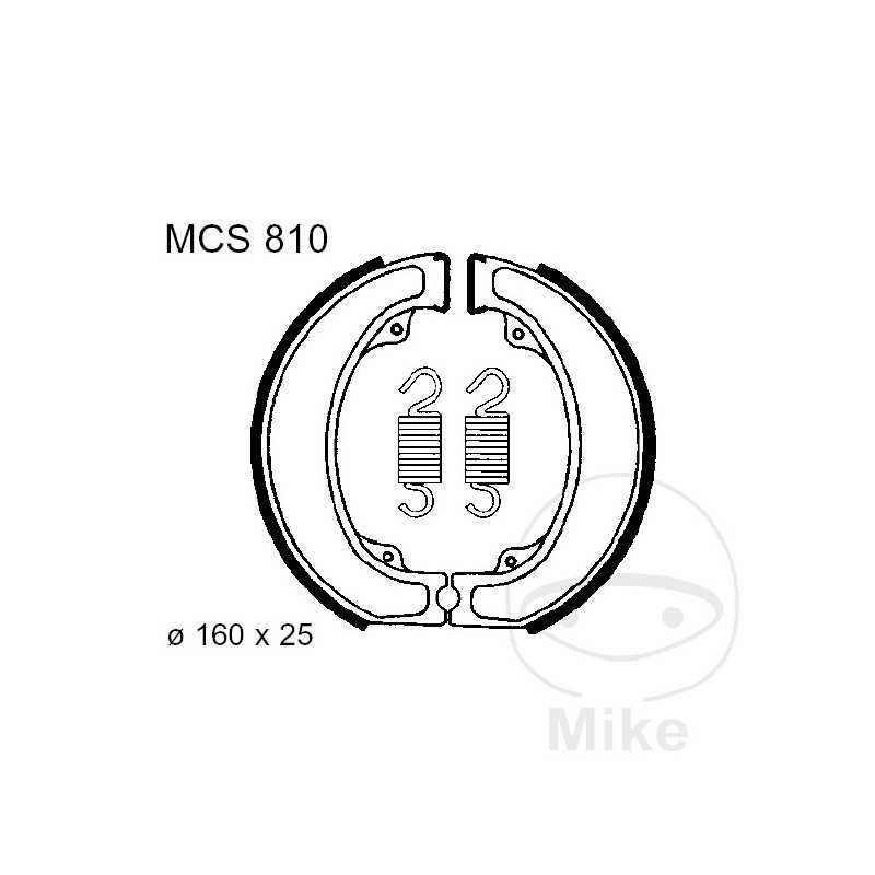 TRW spring brake shoes 786.01.82