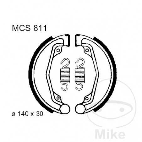 TRW spring brake shoes ALTN: 7328016 786.01.90