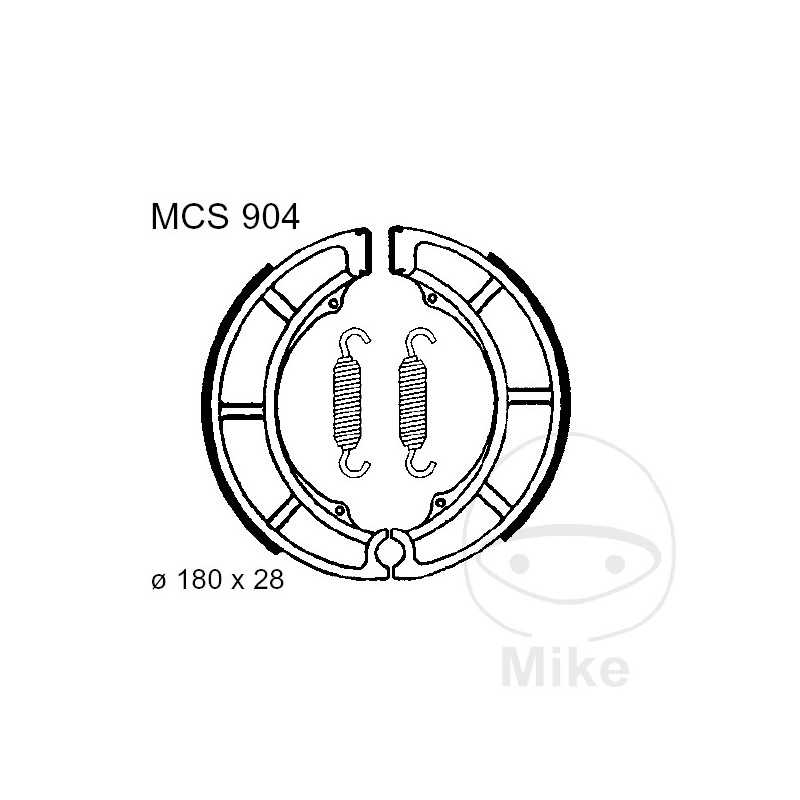 TRW spring brake shoes 786.03.23