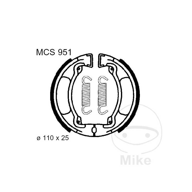 TRW spring brake shoes ALTN: 7328198 786.03.72