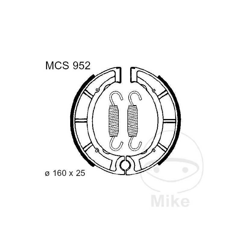 TRW spring brake shoes ALTN: 7321284 786.03.80