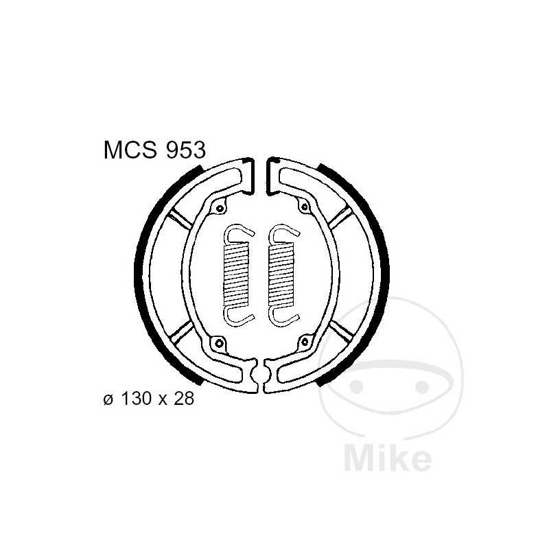 TRW spring brake shoes ALTN: 7328206 786.03.98