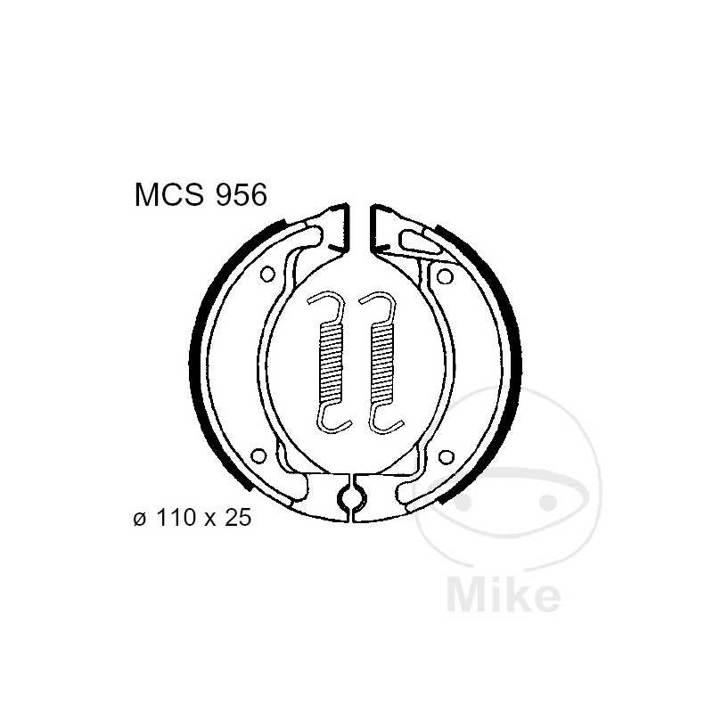 TRW spring brake shoes ALTN: 7372139 786.04.22