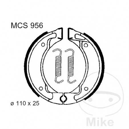 TRW spring brake shoes ALTN: 7372139 786.04.22