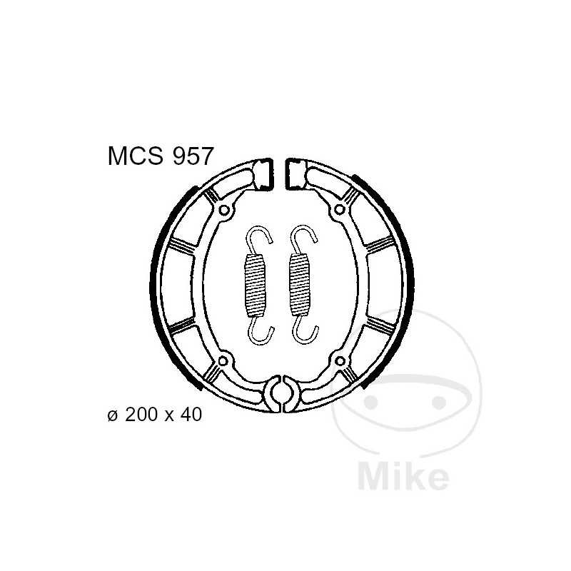 TRW spring brake shoes ALTN: 7326937 786.04.30