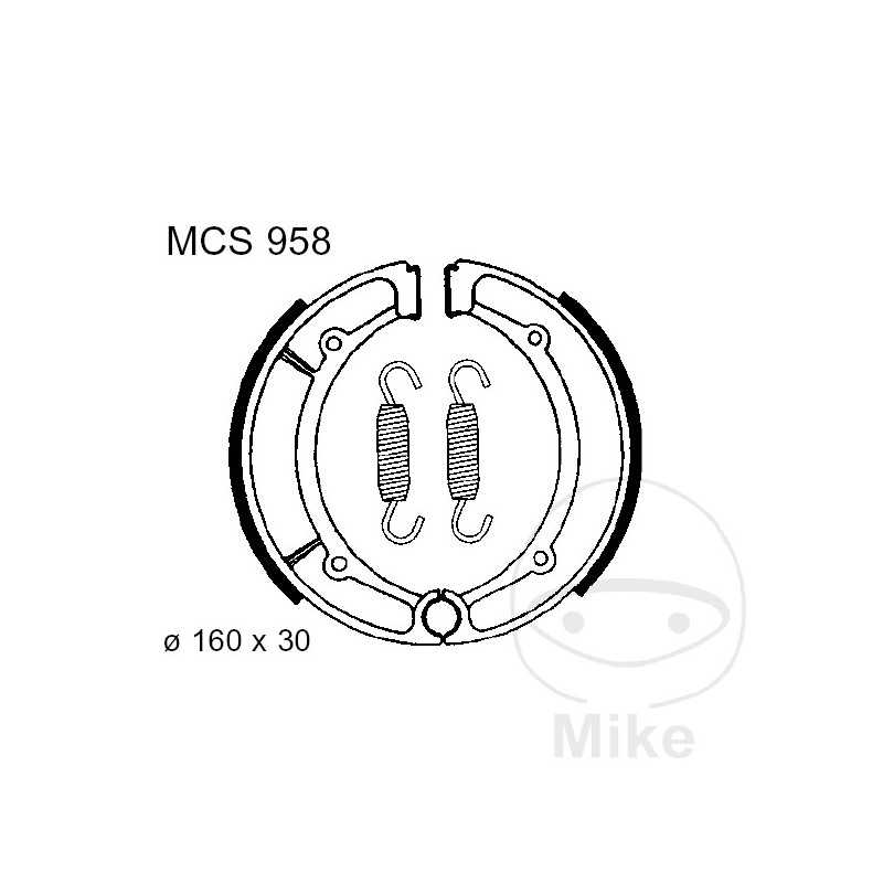 TRW spring brake shoes ALTN: 7326945 786.04.48