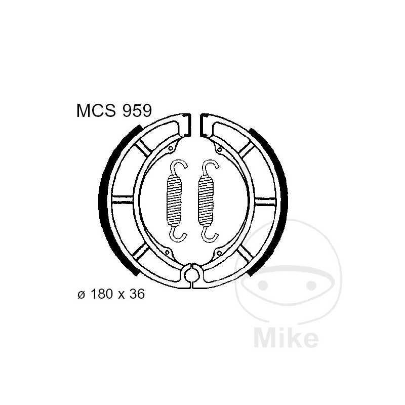 TRW spring brake shoes ALTN: 7370893 786.05.39
