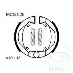 TRW spring brake shoes ALTN: 7328271 786.05.70