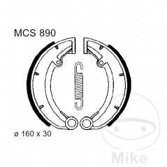 TRW spring brake shoes 786.05.88