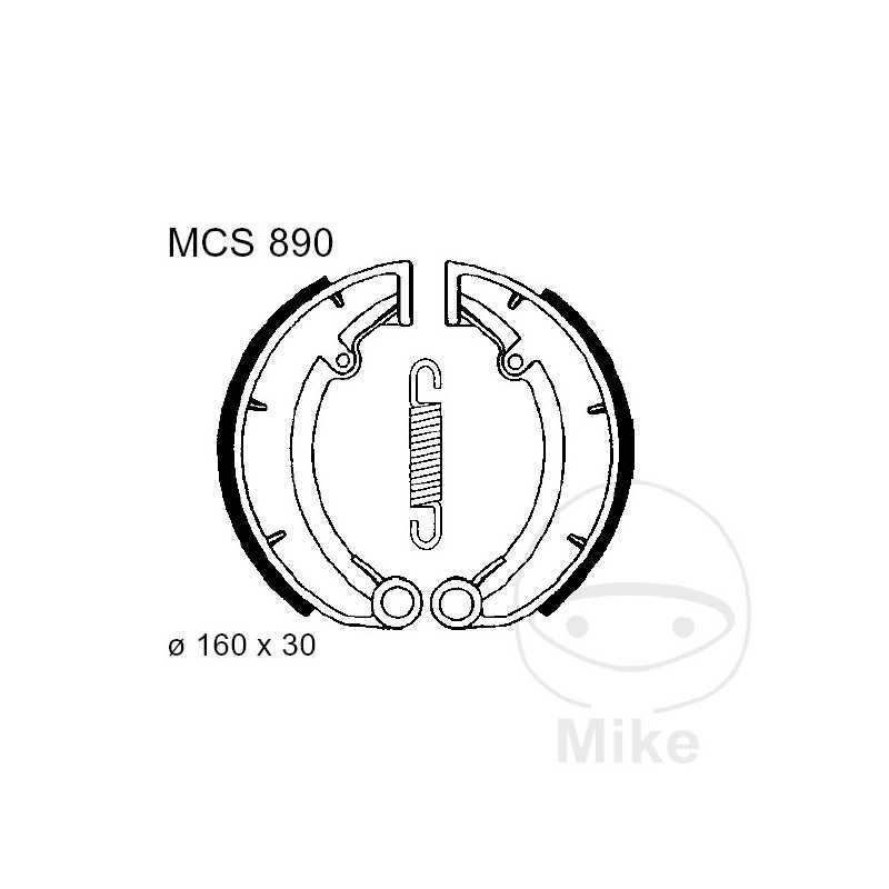 TRW spring brake shoes 786.05.88