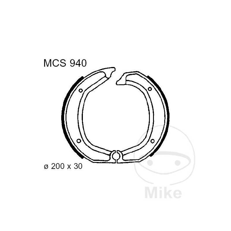TRW brake shoes without spring ALTN: 7372006 786.06.12