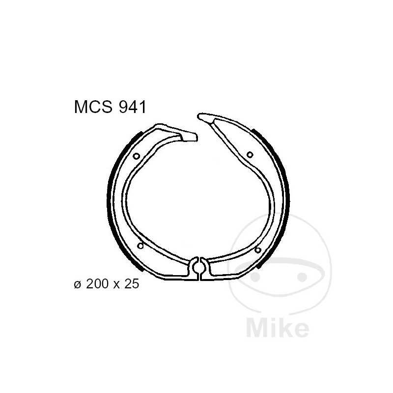 TRW brake shoes without spring ALTN: 7372014 786.06.20