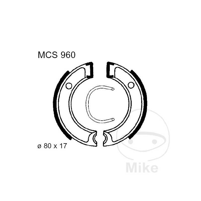 TRW brake shoes without spring ALTN: 7372121 786.06.87