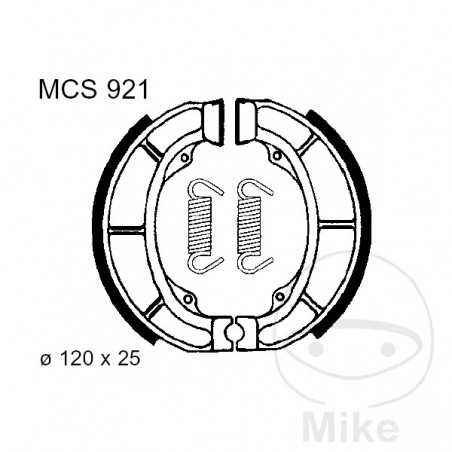 TRW spring brake shoes ALTN: 7377732 786.07.86