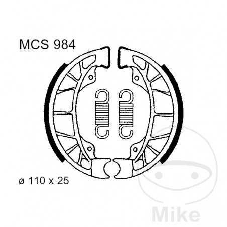 TRW spring brake shoes ALTN: 7378615 786.08.93