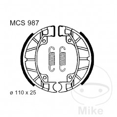 TRW spring brake shoes ALTN: 7375165 786.09.27