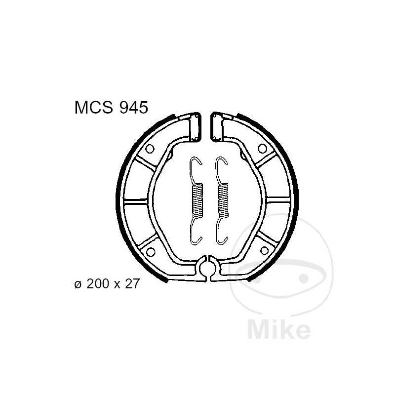 TRW brake shoes without spring ALTN: 7376437 786.09.43